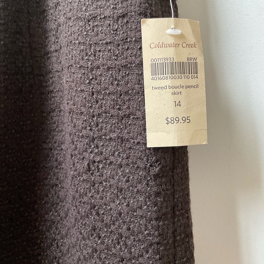 NWT Coldwater Creek Tweed Pencil Skirt - Picture 2 of 5